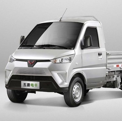 300km Rentang Wuling Mini Truck 60kw Baris Tunggal Truk Listrik Murni
