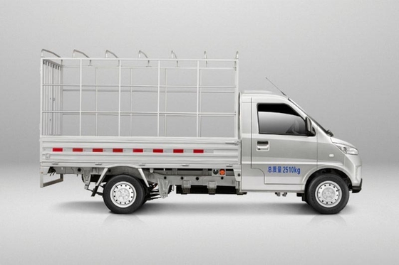 300km Rentang Wuling Mini Truck 60kw Baris Tunggal Truk Listrik Murni