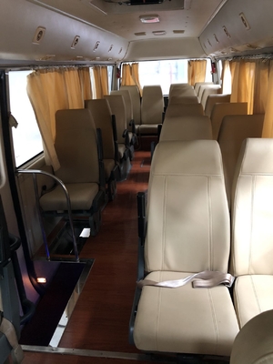 Mesin 90kw 21 Kursi Bus Penumpang Bekas Coaster Higer Toyota Coaster 2009 Performa Bagus