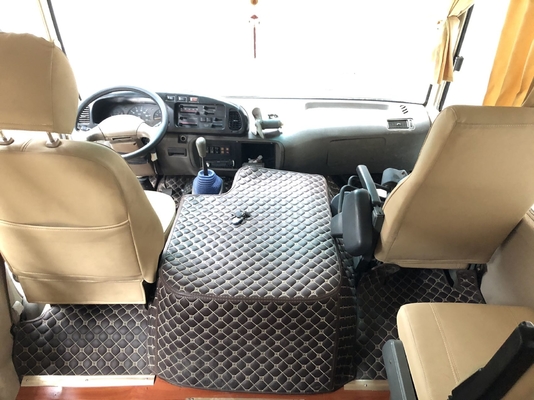 Mesin 90kw 21 Kursi Bus Penumpang Bekas Coaster Higer Toyota Coaster 2009 Performa Bagus