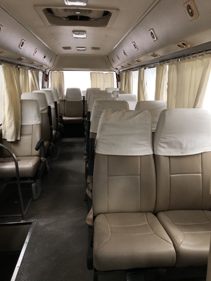 Mesin 90kw 21 Kursi Bus Penumpang Bekas Coaster Higer Toyota Coaster 2009 Performa Bagus