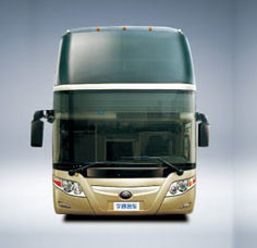 Yutong Coach 13.7m Luxury Coach Bus 375HP Kecepatan Tertinggi 125km/H