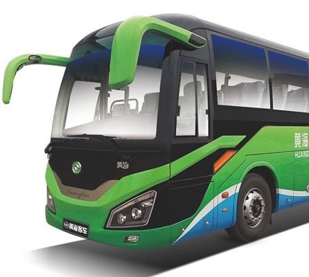 Huanghai 11m Kendaraan Bermotor Bekas 85km/H Bus Listrik Murni 24-50 Kursi